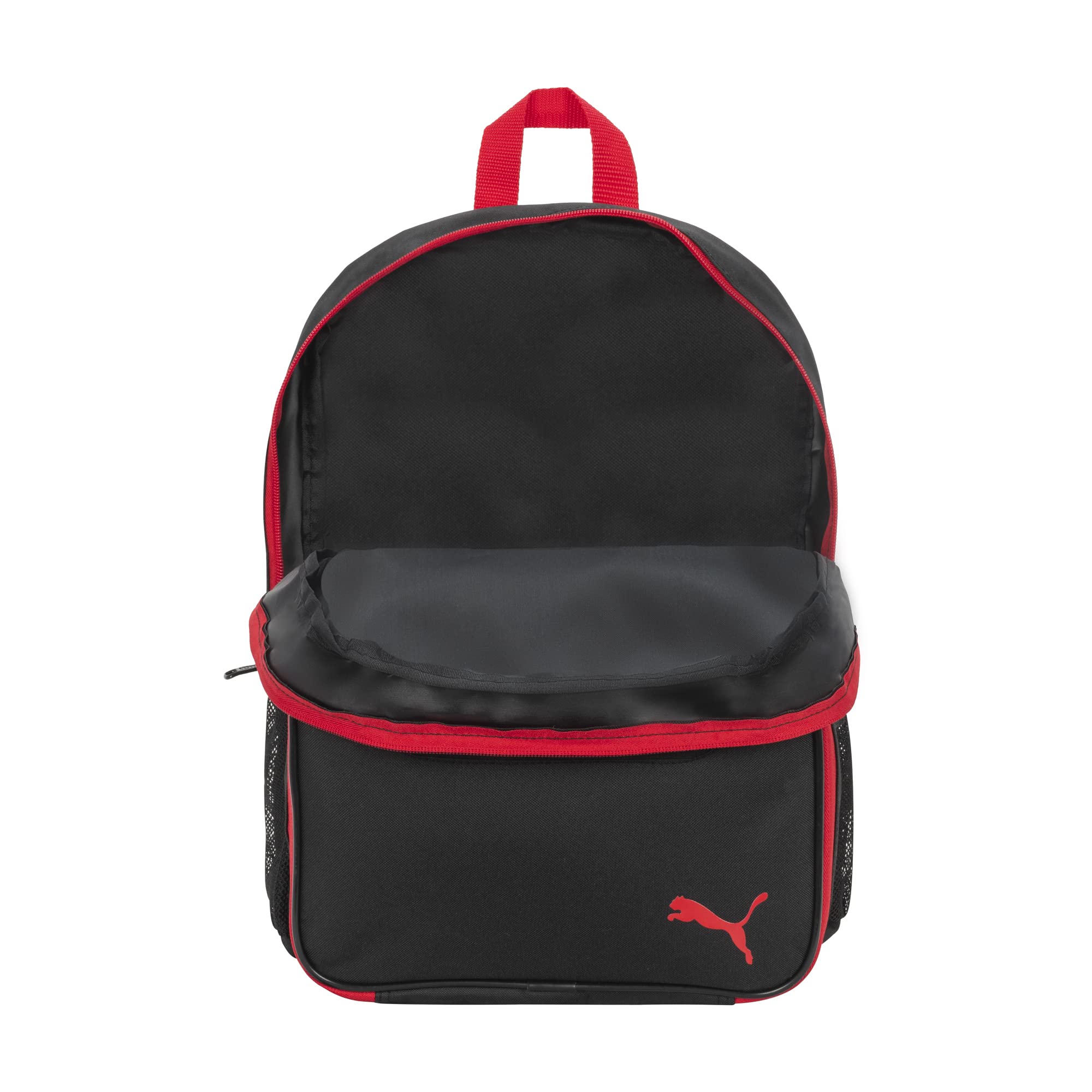 PUMA KIDS' EVERCAT BACKPACK & LUNCH KIT COMBO, Black/Red, Youth Size