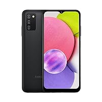 Galaxy A03s Android Smartphone, 6.5-inch Infinity-V HD+ Display, 3GB RAM and 32GB of expandable internal memory, 5,000 mAh battery, Black [UK Version]