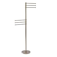 Allied Brass TS-50D 6 Pivoting 12 Inch Arms Towel Stand, Antique Pewter