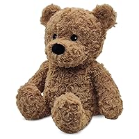 Warmies Brown Curly Bear Heatable and Coolable Weighted Teddy Bear Stuffed Animal Plush - Comforting Lavender Aromatherapy Animal Toys - Relaxing Weighted Stuffed Animals for Anxiety