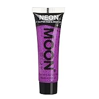 Neon UV Glitter Face & Body Gel - 0.42oz Purple – Glitter Face Paint