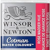 Winsor & Newton Cotman Watercolor Paint, Half Pan, Rose Madder Hue