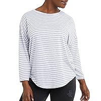 Hanes Womens Essentials Three-Quarter Sleeve Tee, Cotton T-Shirt For Women, Classic Fit