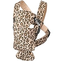 BabyBjörn Baby Carrier Mini, Cotton, Beige/Leopard, 1 Count