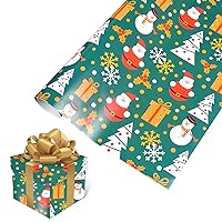 19.7×29.5 in Christmas Wrapping Paper for Kids - Funny Xmas Gift Wrapping Paper - 12 Style Vintage Kraft Paper Present Wrap(Multicolor-05)