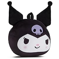 SANRIO Hello Kitty Squishee Pillow Backpack - Hello Kitty, My Melody - Hello Kitty Super Soft Squishee Cloud Pillow Backpack (Black)
