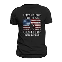 I Stand for The Flag I Kneel for The Cross Men's T-Shirt