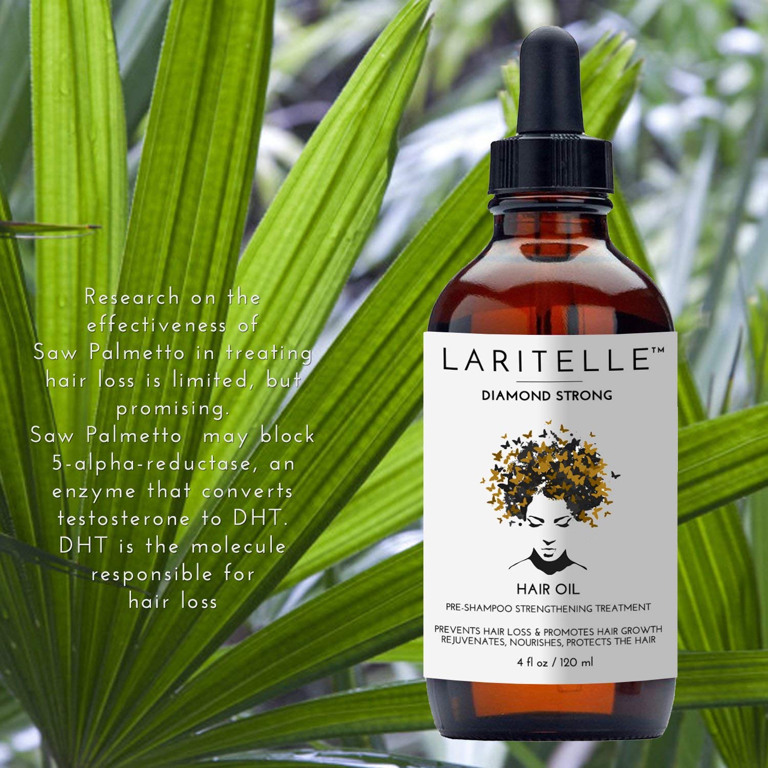 Laritelle Organic Hair Growth Set | Shampoo 17 oz + Conditioner 16 oz + Hair Loss Treatment 4 oz | Argan Oil, Rosemary, Ginger & Cedarwood | NO GMO, Sulfates, Gluten, Alcohol, Parabens, Phthalates