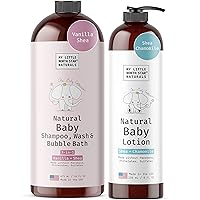 Baby Lotion, Calming Shea Chamomile + Baby 2-in-1 Soap, Citrus Lavender, Bundle, Natural Made in USA, Baby Shower Gifts Baby Boy Baby Girl