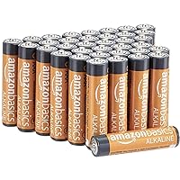 Amazon Basics AAA 1.5 Volt Alkaline High-Performance Batteries, Pack of 36, 10-Year Shelf Life