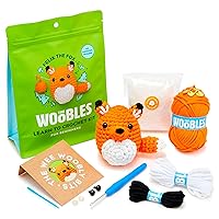 The Woobles Beginners Crochet Kit with Easy Peasy Yarn as seen on Shark Tank - for Step-by-Step Video Tutorials Felix Fox