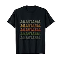 Love Heart Anastasia Tee Vintage Style Black Anastasia T-Shirt