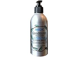 MEDIC Shampoo or Conditioner-Dandruff, Eczema, Itchy/Dry Scalp - Oils of Jojoba, Olive, Neem - Organic - Biodegradable-Vegan-Non GMO-No Palm Oil-100% Pure Essential Oils (8 oz Conditioner)