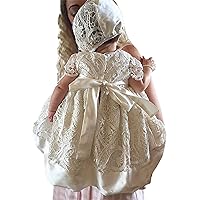 Christening Gown Dress Lace Christening Gowns for Girls Baptism Dress 0-24 Months