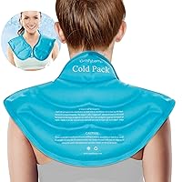 Comfytemp Ice Pack for Neck and Shoulders and Wrist Ice Pack Wrap for Carpal Tunnel Relief 2 Packs Bundles