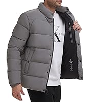 Calvin Klein Puffer Jacket-Men, Winter Coat, Water Resistant