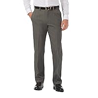 Haggar mens Classic Fit Denim Trouser - Regular and Big & Tall Sizes Casual Pants, Dark Grey 1, 40W x 29L US