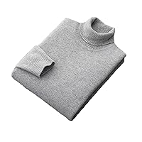 Fall/Winter 100% Wool Bottoming Shirt Men's Thickened Turtleneck Sweater Business Cashmere Knitting