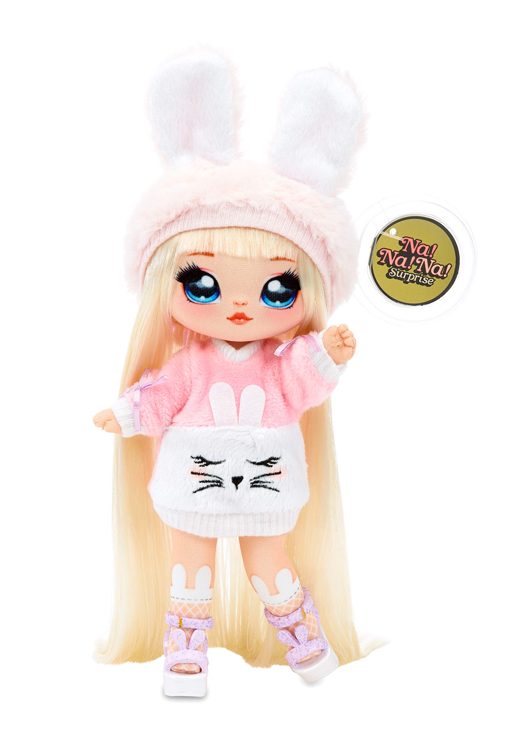 Na Na Na Surprise 3-in-1 Backpack Bedroom Playset With Limited Edition Aubrey Heart Doll In Exclusive Outfit | Pink Fuzzy Bunny Bag, Real Mirror, Closet with Drawer, Pillows, Blanket | Kids Ages 5+