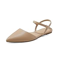 Arromic Flats for Women Slingback Flats Pointed Toe Flats Shoes Slip on Flats for Women Work Office Casual Dress