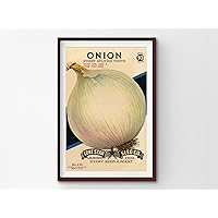 Vintage Onion Seed Packet POSTER! (up to 24