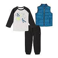 Calvin Klein Baby Boys 3 Pieces Vest SetBaby and Toddler Layette Set