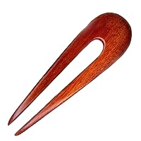 Baerreis Hair Fork, Handmade, Mini Rosebud Style, Small Bun, Fine Hair USA (cardinal wood)