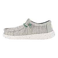 Hey Dude Boy's Wally Heathered Mesh | Youth's Shoes | Youth Slip-on Loafers | Comfortable & Light-Weight