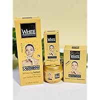 Gluta White Whitening Cream with Anti-Aging Benefits, Golden White Lotion Set