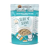 Weruva Wet Cat Food, Family Food with Chicken and Tuna Pate, 2.8oz Slide N Serve Pouch, Pack of 12