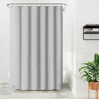 Barossa Design Gray Silver Long Shower Curtain Liner 78