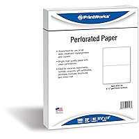 PrintWorks Professional Perforated Paper, 500 Sheets, 2 Part Perf
