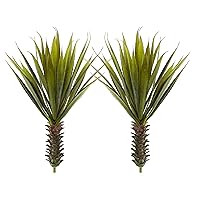 Nearly Natural Spiky Agave Succulent Plant (Set of 2)