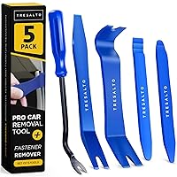 Auto Trim Removal Tool Kit (No Scratch Plastic Pry Kit) , Door Panel Removal Tool, Car Clips, Push Rivets, Molding, Dashboards, Interior Trim Tools, Blue