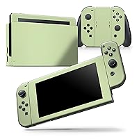 Compatible with Nintendo Switch Console + Joy-Con - Skin Decal Protective Scratch-Resistant Removable Vinyl Wrap Cover - Baby Green Pastel Color