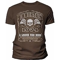 50th Birthday Gift Shirt for Men - Immortal 1974 A Legend was Born - 50th Birthday Gift