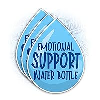 Emotional Support Water Bottle Sticker Funny Hydrate Water Drop Decal Drink Water Sarcastic Saying 5