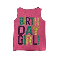 SoRock Birthday Girl Shirt Toddler Kids Glitter