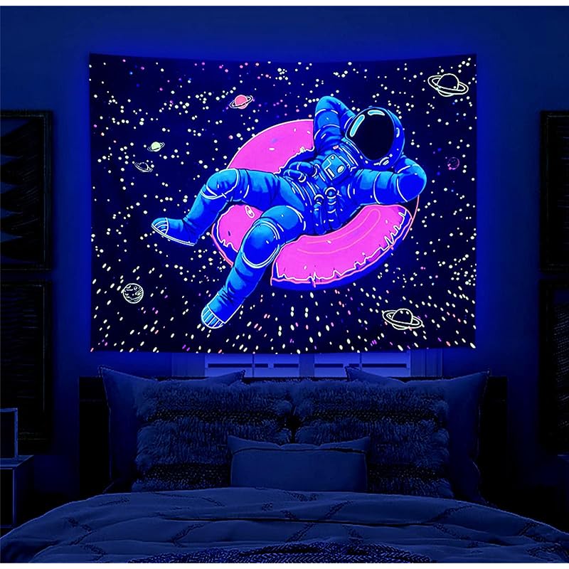 Mua Blacklight Space Astronaut Tapestry for Men Guys Bedroom ...