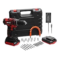 21V Electric Drill Household 3in1 Multifuctional 21V Electric Drill 3 Working Modes 2 Speed Control Stepless Speed Regulation Rotation Ways Adjustment 25 Gears of Torques Adjustable Lithium Sc..