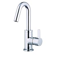 Gerber D222530 Amalfi Single Handle Bathroom Faucet with Metal Touch-Down Drain, Chrome