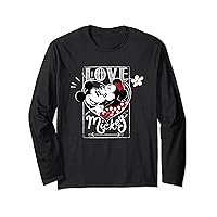 Disney Mickey & Minnie Mouse Love Mickey… Valentine’s Day Long Sleeve T-Shirt