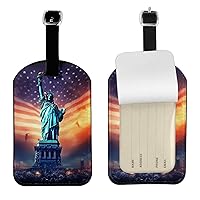 Independence Day Printed Leather Luggage Tag Luggage Identification Tag Travel Accessories