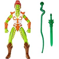 Masters of the Universe Origins Action Figure & Accessory, Snake Teela Figure with Articulation & Mini Comic Book, 5.5 in