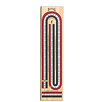Bicycle 3-Track Color Coded Wooden Cribbage Board Games