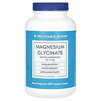 Magnesium Glycinate ? Supports Energy Production & Cardiovascular Health ? 400 MG (240 Capsules)