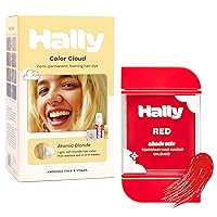 Complete Color Kit - Atomic Blonde Foaming Hair Dye + Red Shade Stix Temporary Hair Color for Kids & Adults - Vibrant, Mess-Free Hair Transformation, Washable & Safe, up to 25 Washes