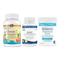 Nordic Naturals Women's Immune Starter Pack - Zinc Glycinate, Vitamin C Gummies, Nordic Flora Probiotic Immune Health