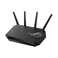 ASUS ROG Strix GS-AX5400 WiFi 6 Extendable Gaming Router, Gaming Port, Mobile Game Mode, Port Forwarding, VPN Fusion, Aura RGB, Subscription-free Network Security, Instant Guard, AiMesh Compatible