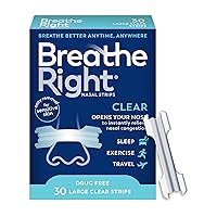 Breathe Right Nasal Strips Clear Large 30ct (Packaging May Vary)